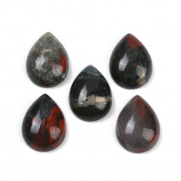 Кабошон капля 20х16мм Africa Bloodstone цена за 1шт Кабошон капля 20х16мм Africa Bloodstone цена за 1шт