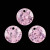 LUX Подвеска 8мм Cubic Zirconia фианит роза цена за 1шт