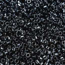 SMGE бисер Т-116 цилиндр Black Plated 1.5х2мм цена за 10г  