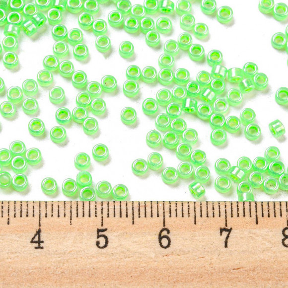 SMGE бисер Т-053 цилиндр Spring Green 2х2.5мм цена за 10г 