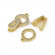 LUX Застежка 23х14мм позолота 18К с фианитами цена за 1шт LUX Застежка 23х14мм позолота 18К с фианитами цена за 1шт